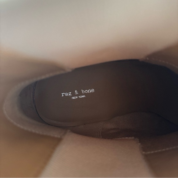 Rag & Bone Joni Suede Leather Chelsea Boots Light Sand Women's 10 Euro 40 - Picture 14 of 15